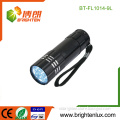 Factory Wholesale Cheap Price Aluminum Handheld 395nm-400nm Pet Urine Detector 9 led uv Blacklight Flashlight